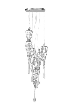 Люстры каскадные — Каскадная люстра AM Group MANTECADO D600-7 CH купить в 