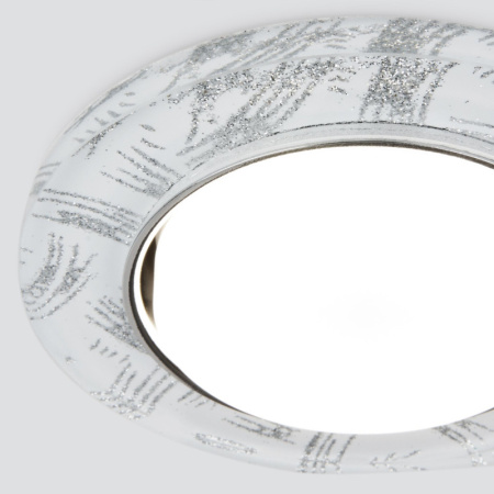 Встраиваемые точечные светильники — Встраиваемый светильник Elektrostandard 1062 GX53 WH/SL белый/серебро купить в 