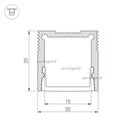 Профили для светодиодных лент — Профиль Arlight 036038 купить в 