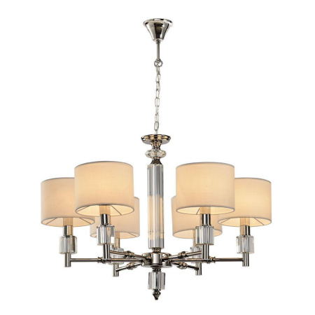 Люстры подвесные — Подвесная люстра Lumien Hall Малье LH1053/6H-NK-WT купить в 