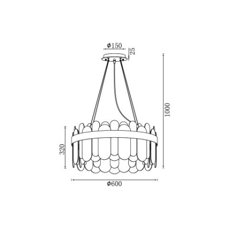 Люстры подвесные — Подвесная люстра Vele Luce VL3195P12 купить в  Люстры подвесные — Подвесная люстра Vele Luce VL3195P12 купить в