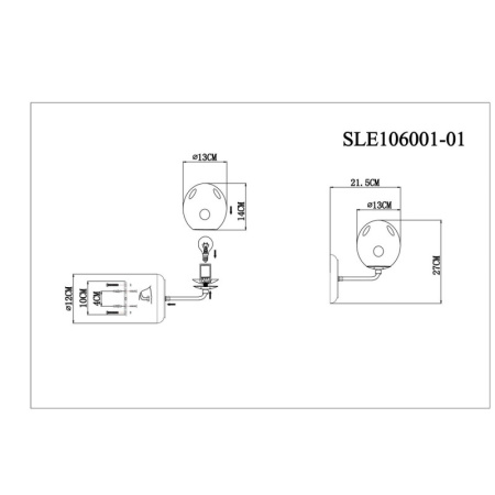 Настенные бра — Бра Evoluce SLE106001-01 купить в 