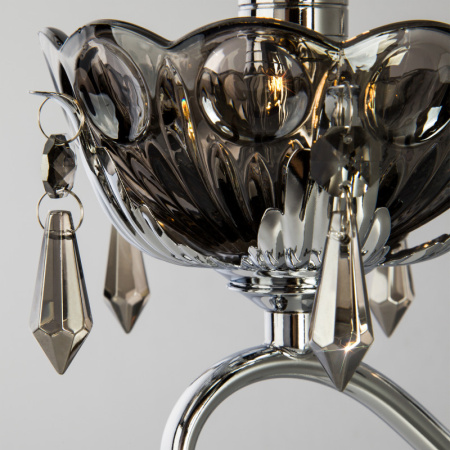 Настенные бра — Бра Eurosvet 10103/1 хром/дымчатый хрусталь Strotskis купить в 