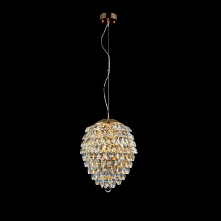 Подвесные светильники — Подвесной светильник Crystal Lux CHARME SP2+2 LED GOLD/TRANSPARENT купить в 