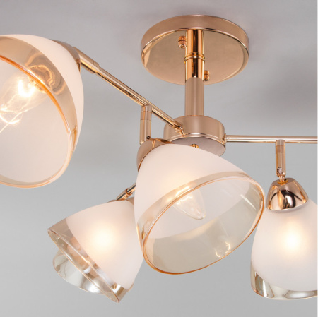 Люстры на штанге — Люстра на штанге Eurosvet 30126/6 золото купить в 