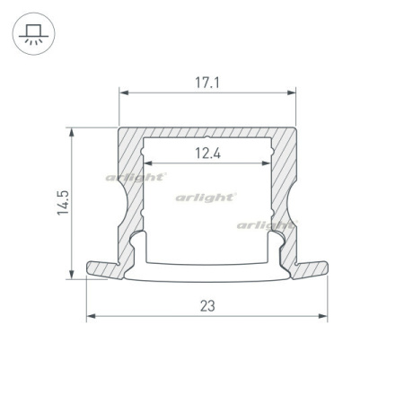 Профили для светодиодных лент — Профиль Arlight 036327 купить в  Профили для светодиодных лент — Профиль Arlight 036327 купить в