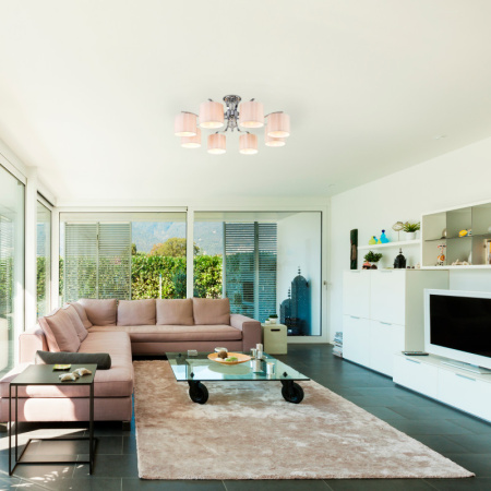 Люстры на штанге — Люстра на штанге Eurosvet 60111/8 хром купить в 