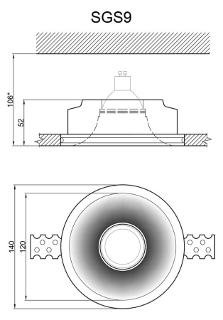 Точечные светильники — Встраиваемый светильник Artpole SGS9 купить в 