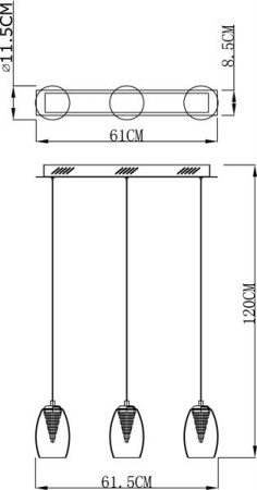 Подвесные светильники — Подвесной светодиодный светильник Deko-Light Electra 342117 купить в 