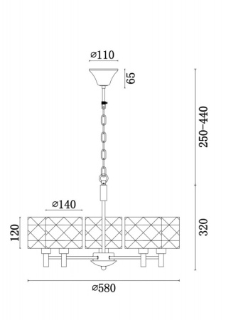 Люстры подвесные — Подвесная люстра Freya FR5044PL-05CH купить в 
