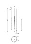 Подвесные светильники — Подвесной светильник Maytoni MOD132PL-L30BSK купить в 