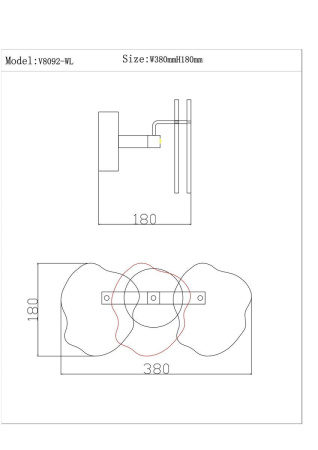 Потолочные светильники — Бра Moderli Square V8092-WL купить в 