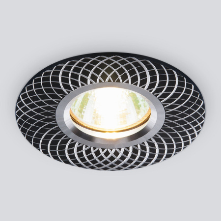 Встраиваемые точечные светильники — Встраиваемый светильник Elektrostandard 2006 MR16 BK черный купить в 