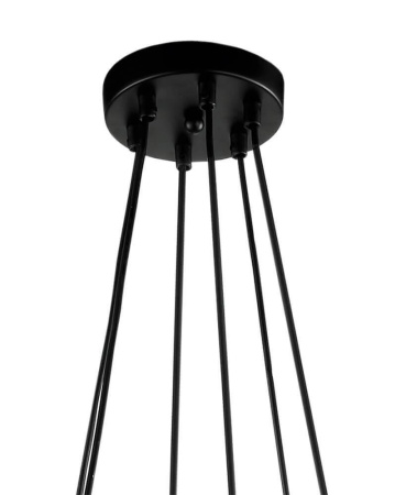 Люстры подвесные — Подвесная люстра Lumien Hall Тейл 4002/6P-BK-GR купить в 