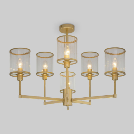 Люстры на штанге — Люстра на штанге Eurosvet 60144/6 золото купить в 