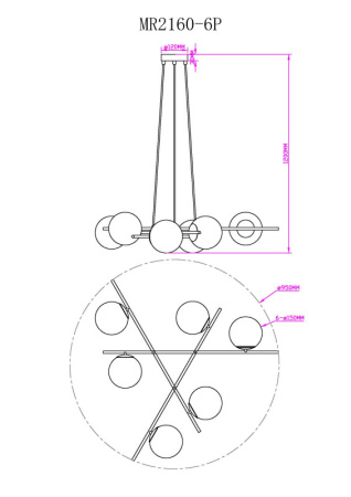 Люстры подвесные — Подвесная люстра MyFar MR2160-6P купить в  Люстры подвесные — Подвесная люстра MyFar MR2160-6P купить в