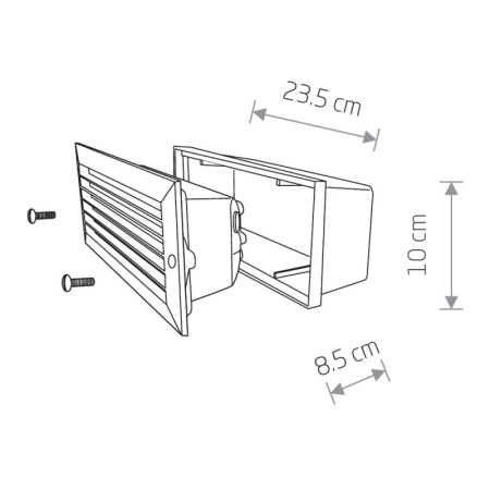 Светильники для стен и ступеней — Светильник для ступеней Nowodvorski 4453 купить в  Светильники для стен и ступеней — Светильник для ступеней Nowodvorski 4453 купить в