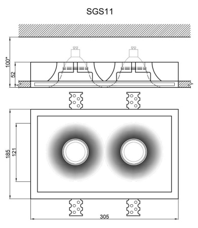 Cветильники потолочные встраиваемые — Встраиваемый светильник Artpole SGS11 купить в  Cветильники потолочные встраиваемые — Встраиваемый светильник Artpole SGS11 купить в