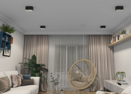 Накладные точечные светильники — Накладной светильник Denkirs DK3085-BW+BK купить в 