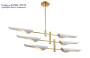Люстры на штанге — Люстра на штанге Crystal Lux RAFAEL SP6 GOLD купить в 