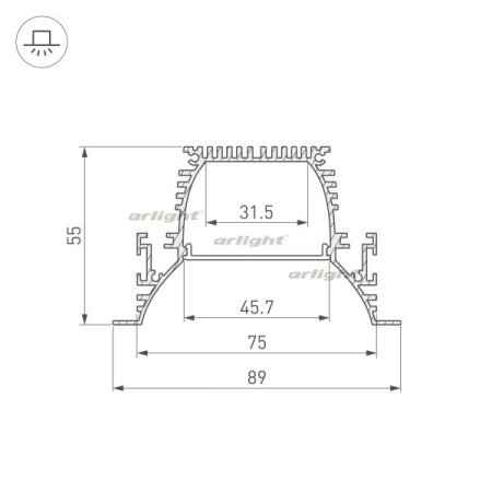 Профили для светодиодных лент — Профиль Arlight 036357 купить в 