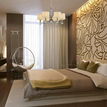 Люстры подвесные — Подвесная люстра Lumien Hall Стинтино LH1050/6H-NK-BG купить в 