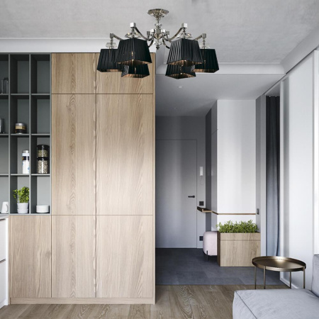 Потолочные люстры — Потолочная люстра Lumien Hall Fabriano LH1055/6C-NK-BK купить в 