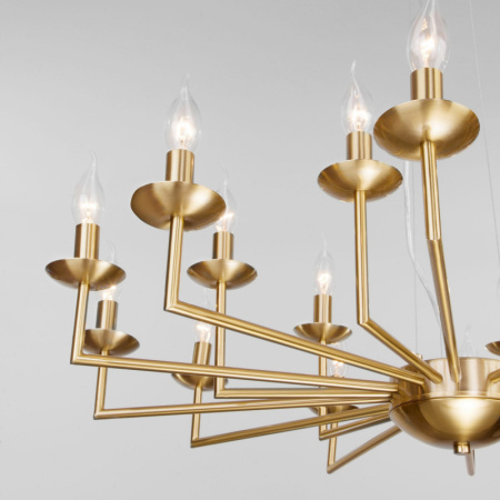 Люстры подвесные — Подвесная люстра Eurosvet 60150/18 латунь купить в 
