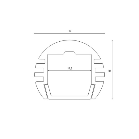 Профили для светодиодных лент — Профиль SWG SF-1915 купить в 