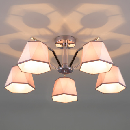 Люстры на штанге — Люстра на штанге Eurosvet 60076/5 хром купить в 