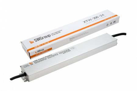 Блоки питания для светодиодных лент — Блок питания для светодиодной ленты SWG XTW-200-24 купить в 