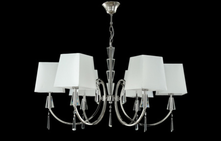 Люстры подвесные — Подвесная люстра Crystal Lux MARSELA SP-PL6 NICKEL купить в 