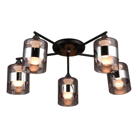 Потолочные люстры — Потолочная люстра IMEX MD.0877-5-S BK+CH купить в 