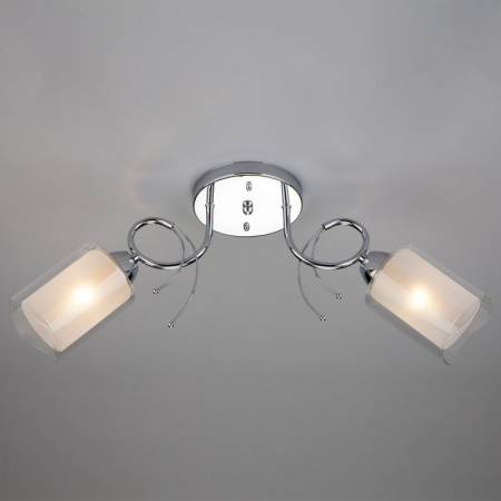 Люстры накладные — Накладная люстра Eurosvet 30122/2 хром купить в  Люстры накладные — Накладная люстра Eurosvet 30122/2 хром купить в