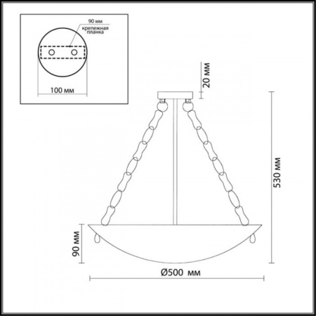 Люстры подвесные — Подвесная люстра Odeon Light 2094/5C купить в 
