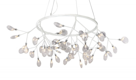 Люстры подвесные — Подвесная люстра Crystal Lux EVITA SP45 D WHITE/TRANSPARENT купить в  Люстры подвесные — Подвесная люстра Crystal Lux EVITA SP45 D WHITE/TRANSPARENT купить в