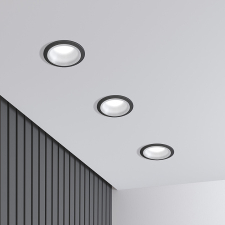 Встраиваемые точечные светильники — Встраиваемый светильник Elektrostandard 25010/01 GU10 графит купить в 