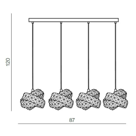 Подвесные светильники — Подвесной светильник Azzardo Bari 4 AZ2105 купить в 