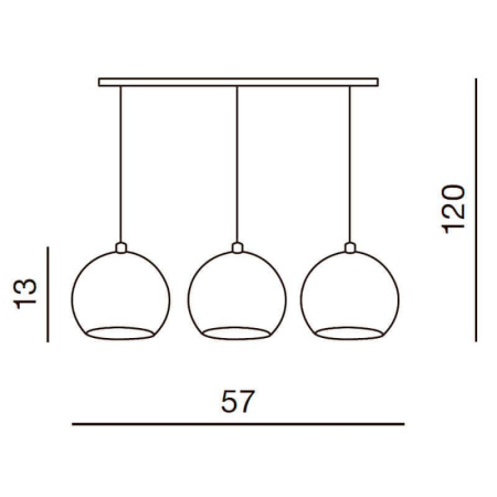 Подвесные светильники — Подвесной светильник Azzardo Gulia 3 AZ0743 купить в 