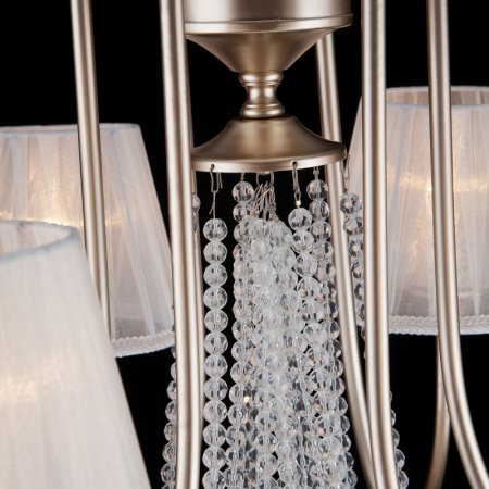 Люстры подвесные — Подвесная люстра Eurosvet 10088/6 перламутровое золото Strotskis купить в 