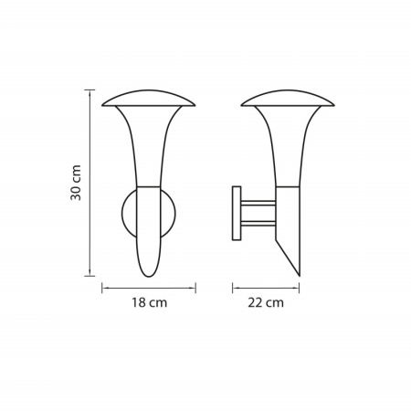 Уличные настенные светильники — Светильник настенный Lightstar 378647 купить в 