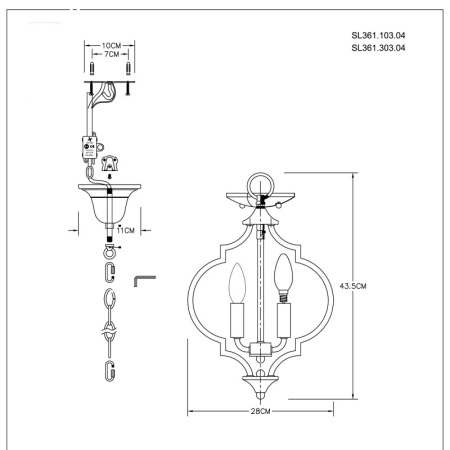 Люстры подвесные — Подвесная люстра ST-Luce SL361.103.04 купить в 