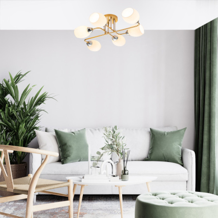 Люстры накладные — Накладная люстра Escada 1132/6P Gold купить в  Люстры накладные — Накладная люстра Escada 1132/6P Gold купить в