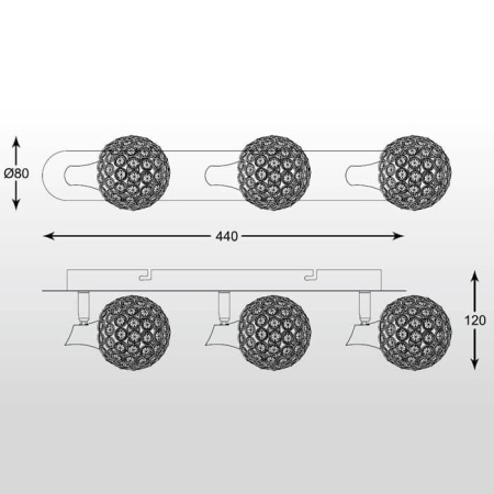 Споты — Спот Zumaline Elia CK8038-3 купить в 