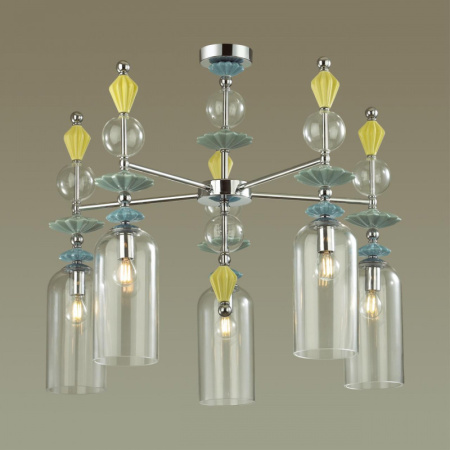 Люстры на штанге — Люстра на штанге Odeon Light 4893/5C купить в 