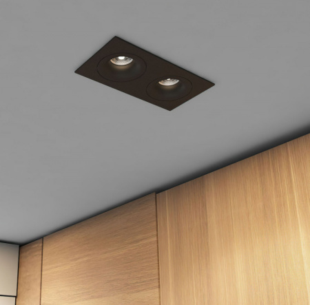 Встраиваемые точечные светильники — Встраиваемый светильник Denkirs DK2122-BK купить в 