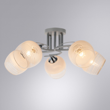Люстры на штанге — Люстра на штанге ARTE Lamp A4121PL-5WH купить в  Люстры на штанге — Люстра на штанге ARTE Lamp A4121PL-5WH купить в