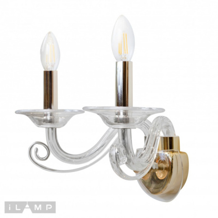 Настенные бра — Бра iLamp W9372-2 GD купить в  Настенные бра — Бра iLamp W9372-2 GD купить в