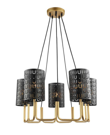 Люстры подвесные — Подвесная люстра Lumien Hall Ноэль 4005/5P-GD-BK купить в 