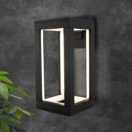 Уличные настенные светильники — Светильник настенный Elektrostandard 1527 TECHNO LED чёрный купить в 